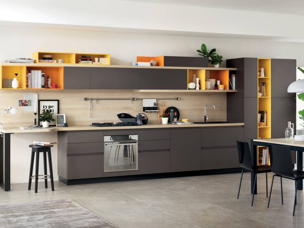 Cucina in grigio : cucina in rovere grigio. cucina grigio bianco ...